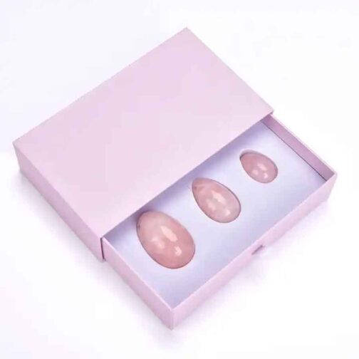 Rose Quartz Yoni vaginal eggs for Women Pelvic Kegel Exercise
