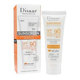 Disaar Sunscreen With SPF 90 PA+++ Radical Scavenger Anti-oxidant UVA, UVB Oil Free Sunscreen Protection