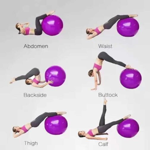 Exercise Gym Ball for home use 75cm with pumper