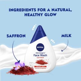 Nivea Face Wash Milk Delights Precious Saffron (Normal Skin) – 100ml