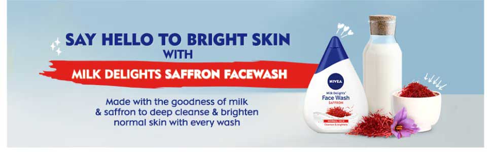 Nivea Face Wash Milk Delights Precious Saffron